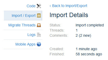 Import details