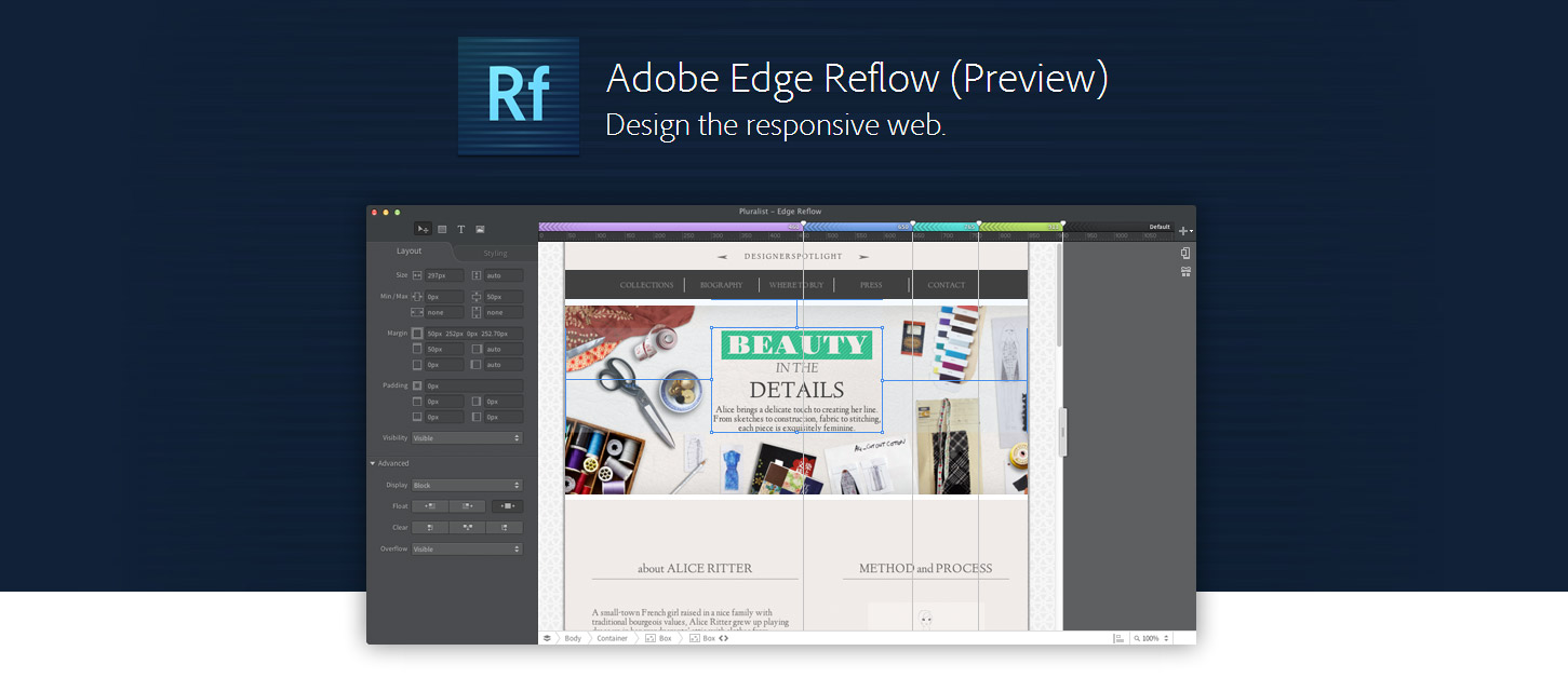 Adobe edge reflow