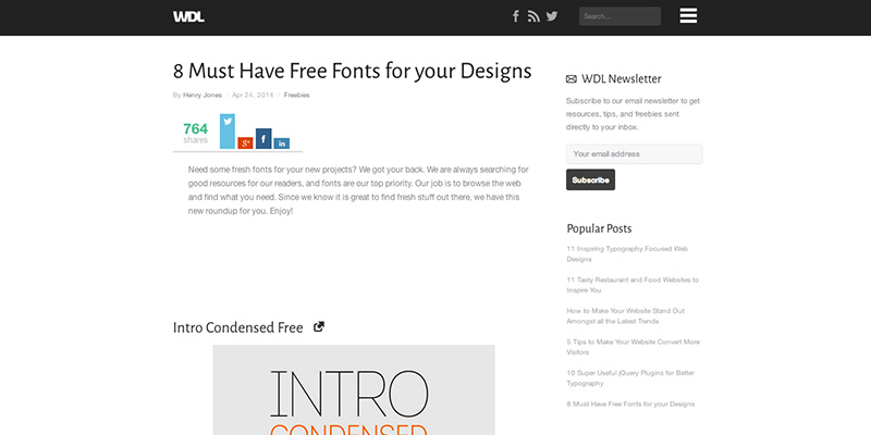8 Must Have Free Fonts for your Designs