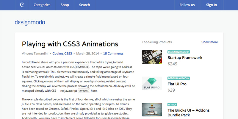 Playing with CSS3 Animations